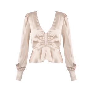 Etophe studios cream colored satin top